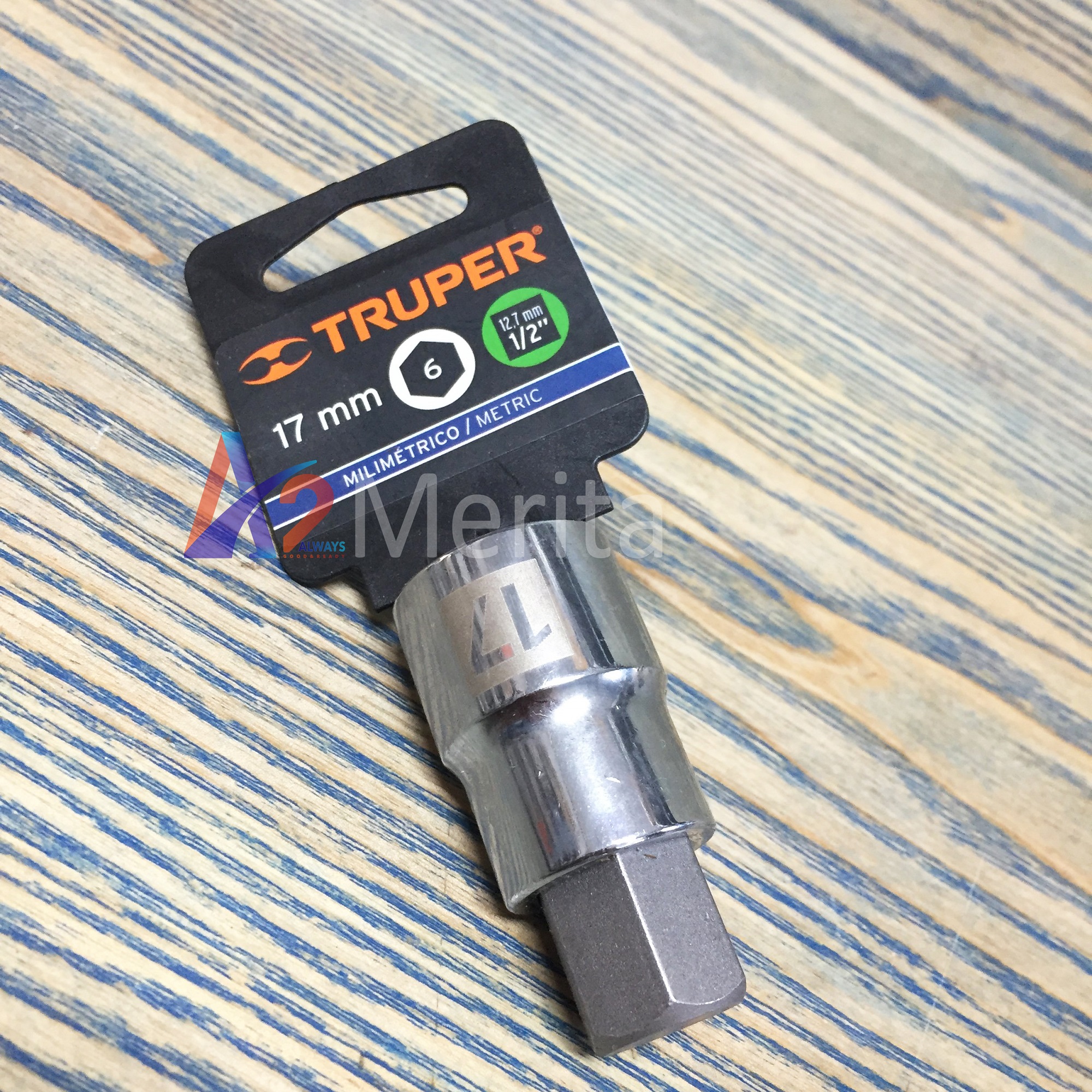 Đầu tuýp lục giác 17mm - 1/2" Truper 13286 (D-1241-17M)