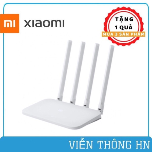 Bộ phát sóng wifi router xiaomi gen 4c 4 râu - anten rời modem wifi xuyên tường repeater kích song siêu mạnh - vienthonghn