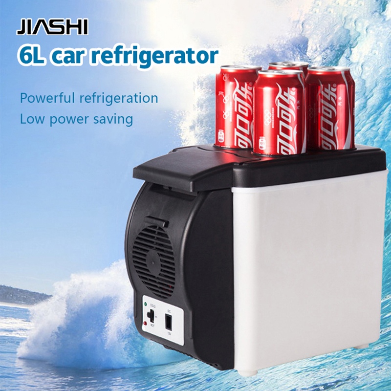 JIASHI Refrigerator Car refrigerator Portable car heating and cooling box Car mini refrigerator Car electric appliances 12V small 6L