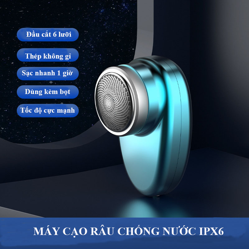 Máy Cạo Râu Mini IPX6 - Máy Cạo Râu Chống Thấm Nước Thế Hệ Mới