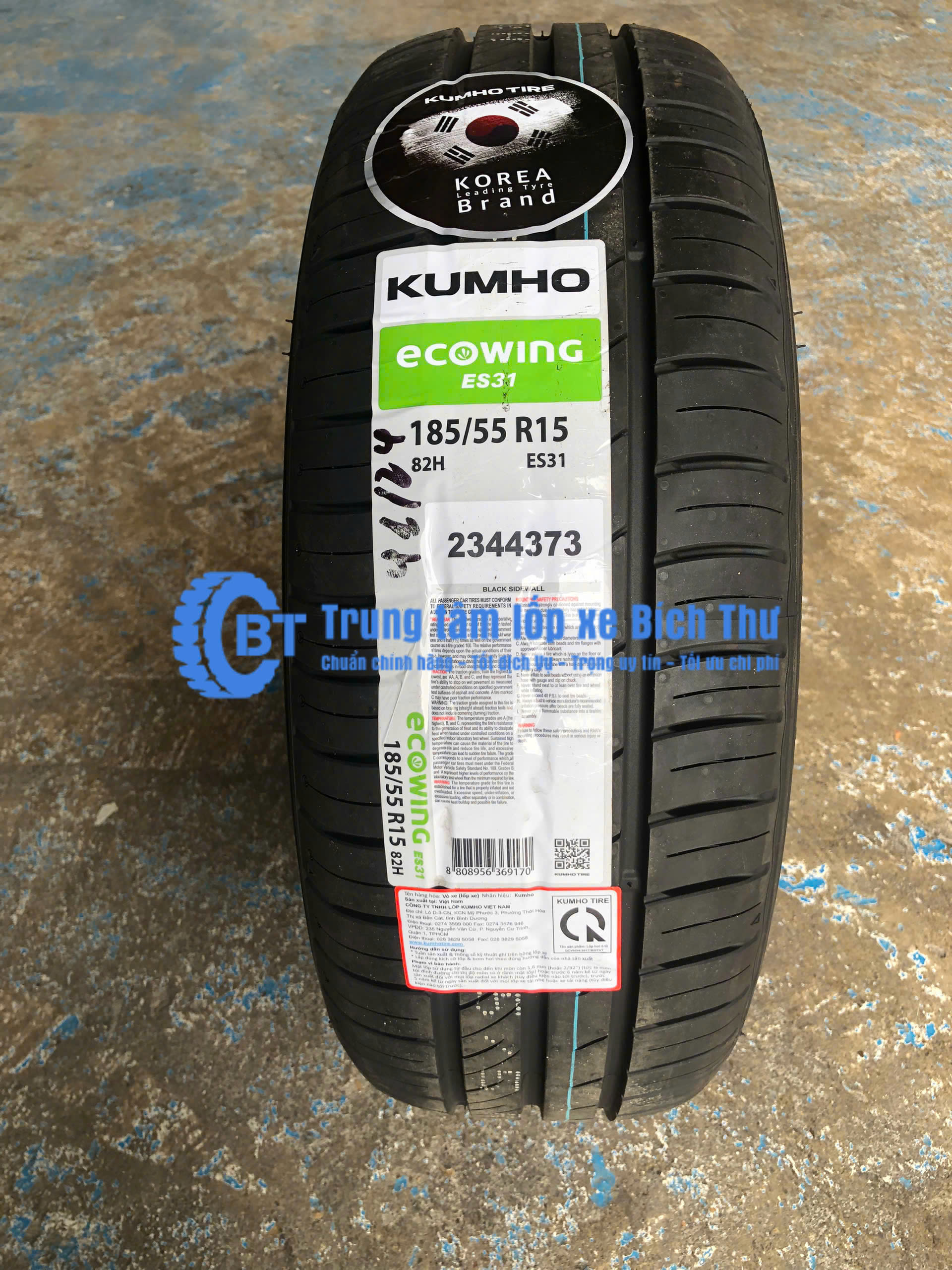 Lốp Kumho 185/55R15 ES31