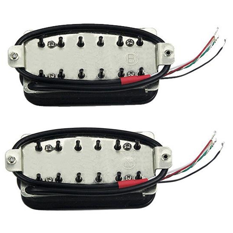 Headless Fanned Fret Guitar Pickup for 6 String Electric Guitar Black Malaysia
