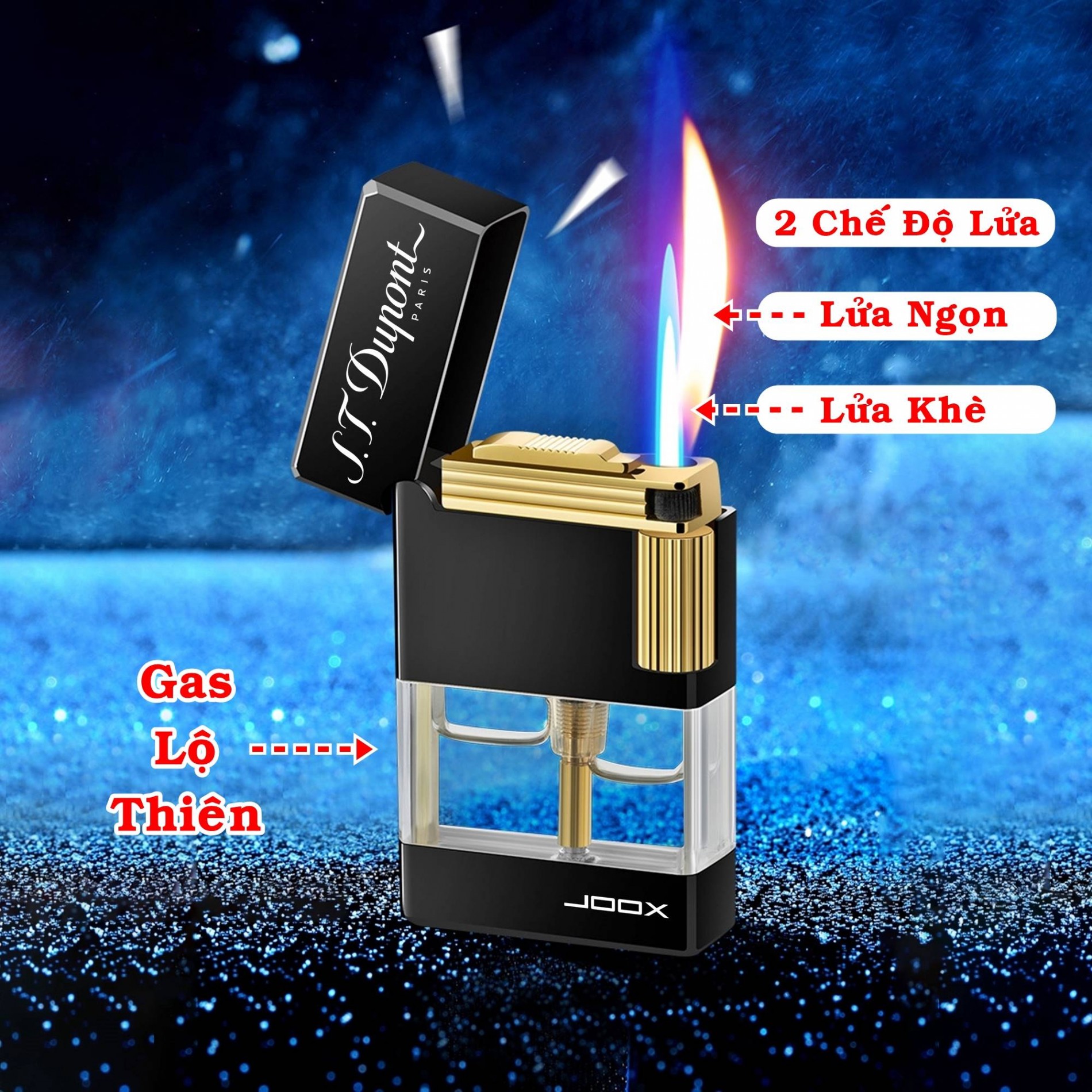 Dupont Lighter with 2 Fire Modes - Joox Limited Edition (S.T. Dupont) - (Gas Use)