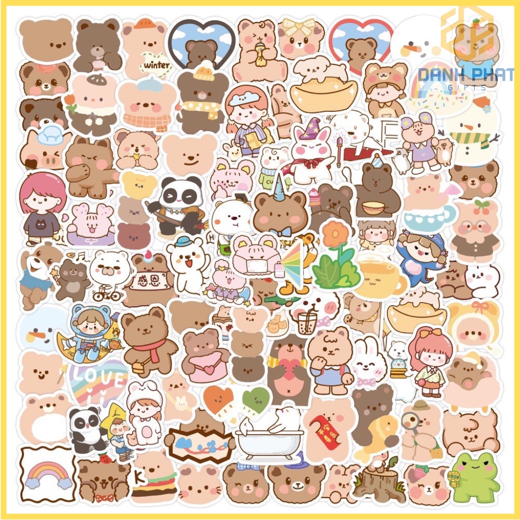 Sticker trang trí mẫu dễ thương