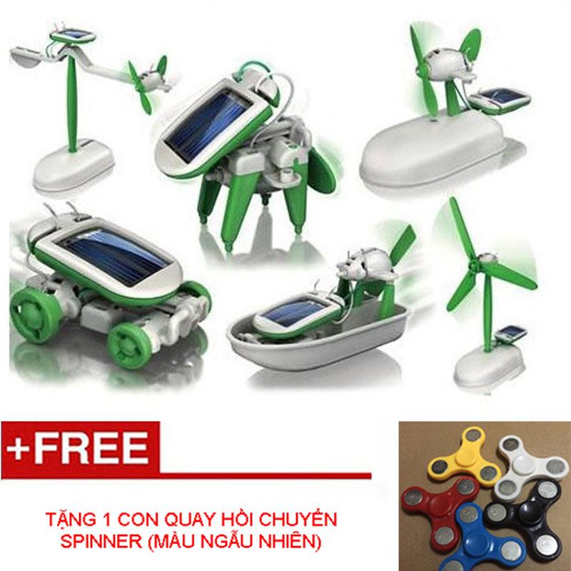 Bộ đồ chơi lắp ghép sáng tạo thông minh Robot kits chạy năng lượng mặt trời-tặng con xoay spiner