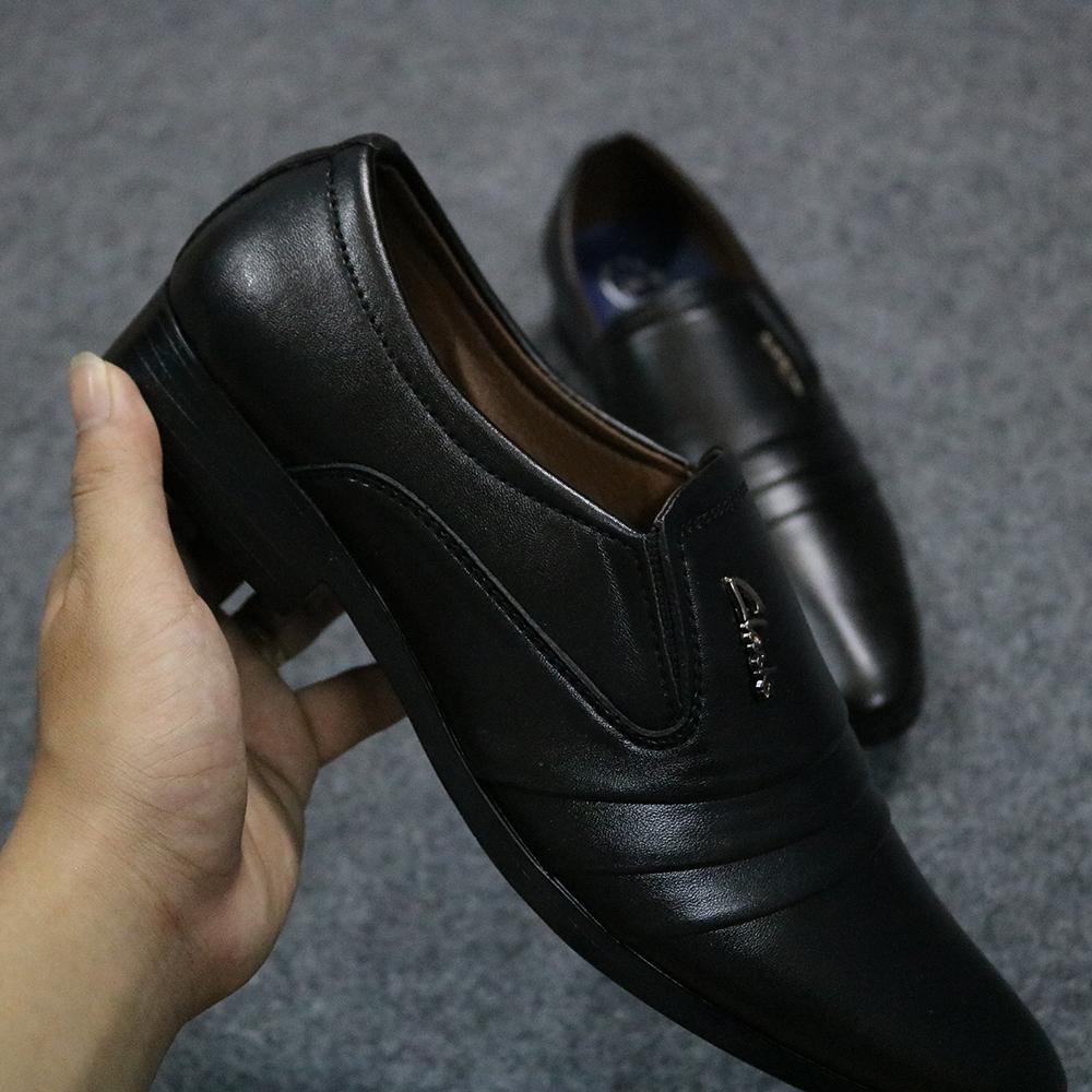 Giày công sở nam kiểu 3 đường nhấn mới Lịch Lãm