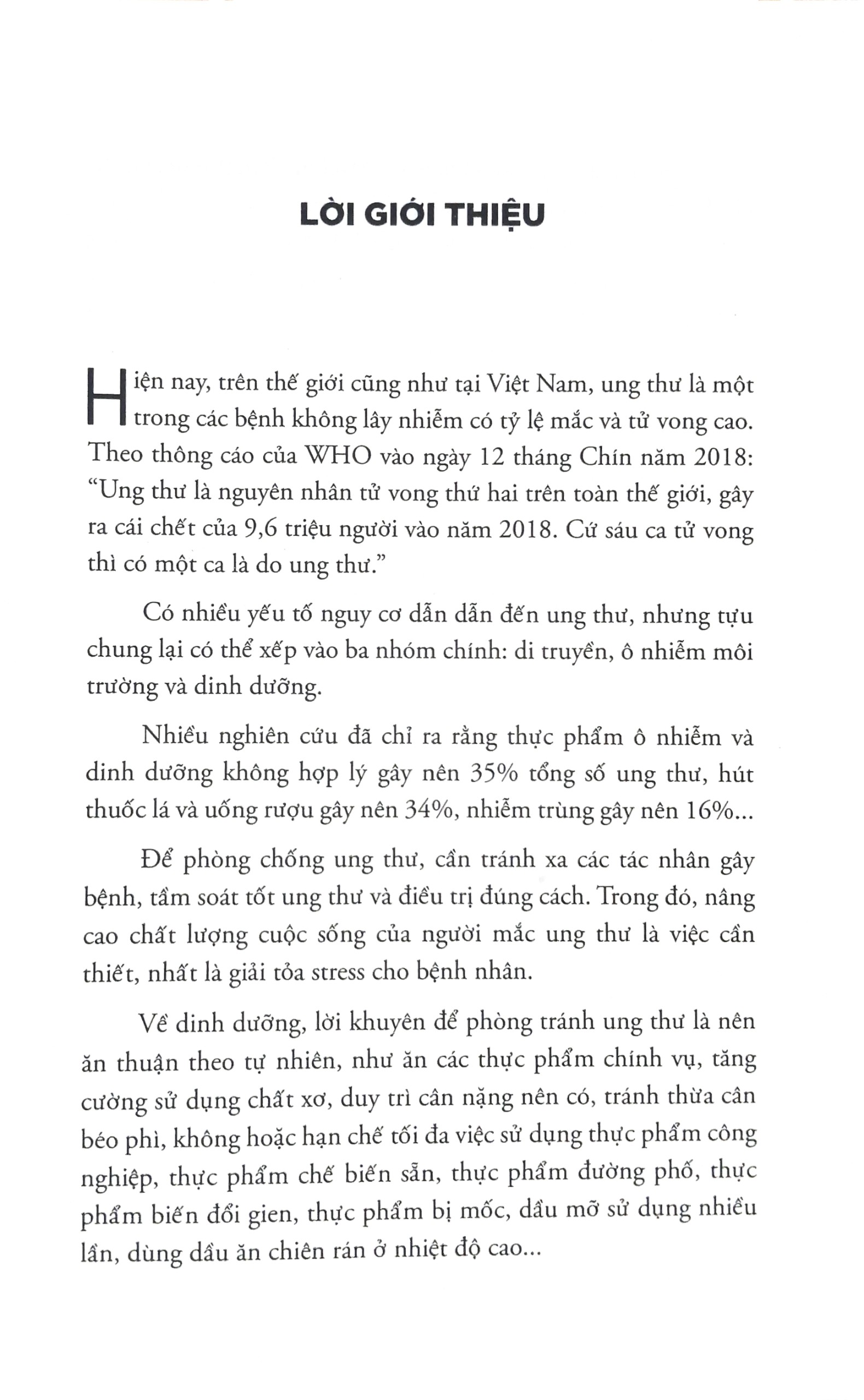Sách - Dinh Dưỡng Trong Phòng Chống Ung Thư