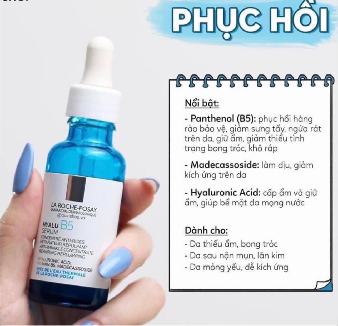 SERUM PHỤC HỒI VÀ CẤP ẨM CHO DA B5