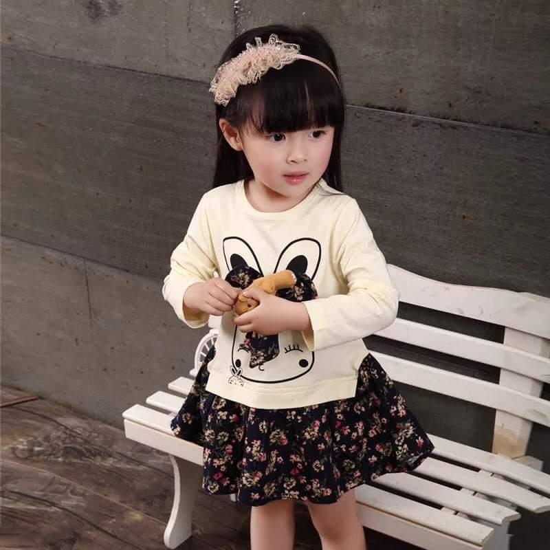 váy hình thỏ cho bé gái