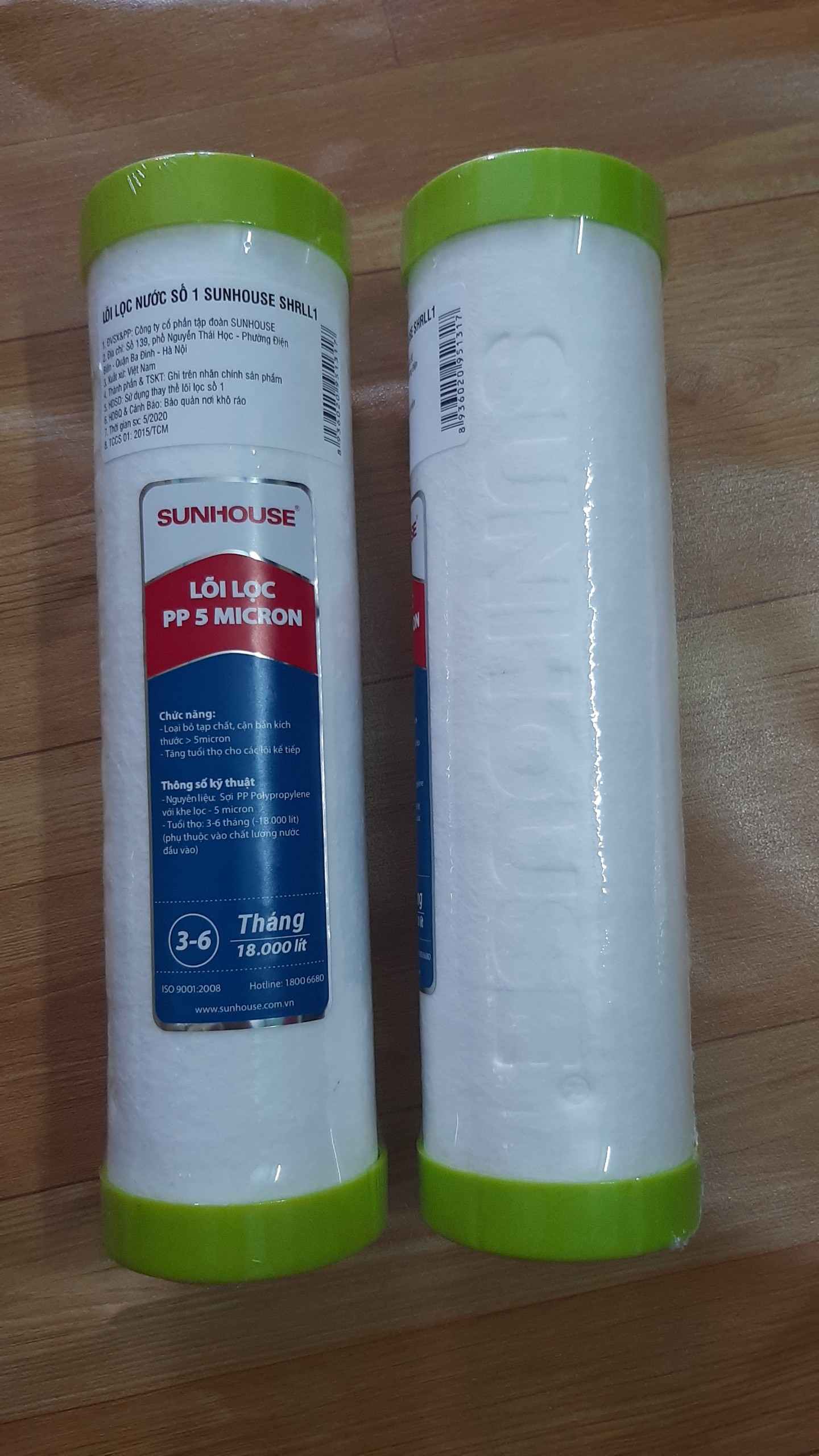 COMBO LÕI 1234 SUNHOUSE (Lọc thô 123+ màng RO)