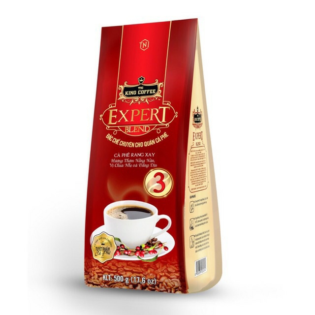Cà phê rang xay expert blend 1 - 2 - 3 tni king coffee 500gram
