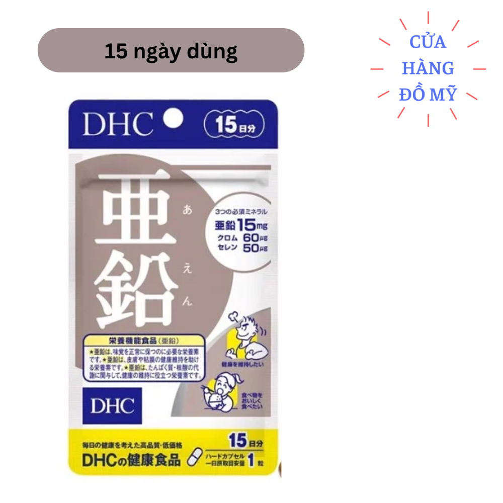 Viên uống kẽm DHC Zinc 15 ngày 30 ngày dùng chính hãng Nhật Bản - Shop Hong1008
