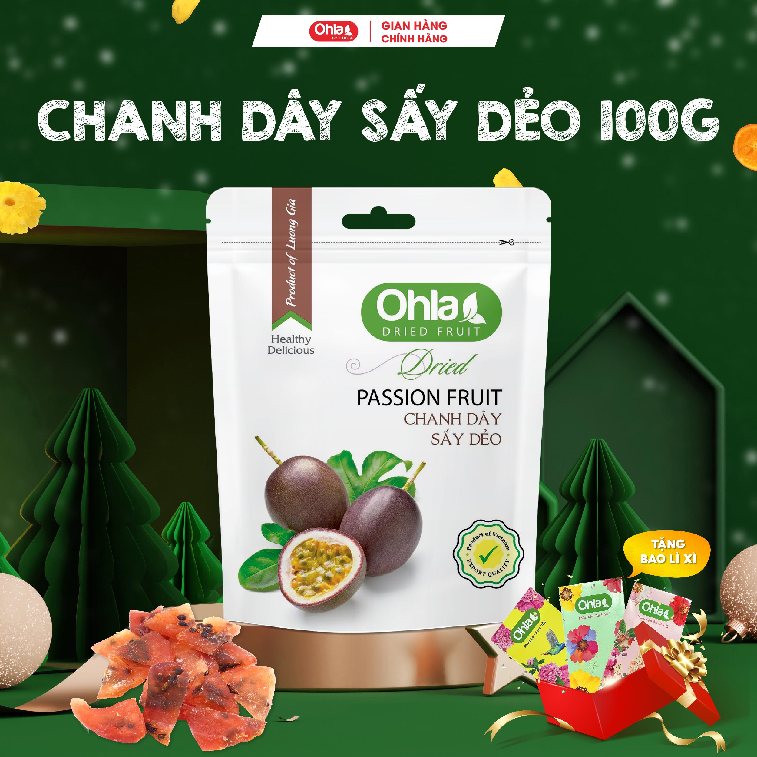 Chanh dây sấy dẻo Ohla - 100gr