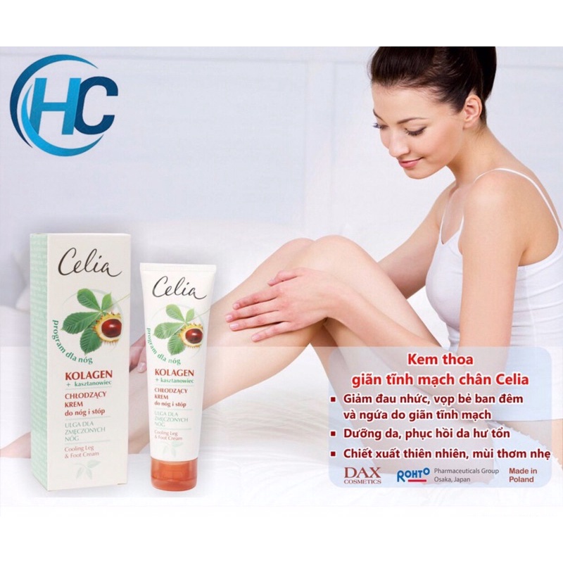 Kem Thoa Giãn Tĩnh Mạch Celia | Nhập khẩu từ Ba Lan