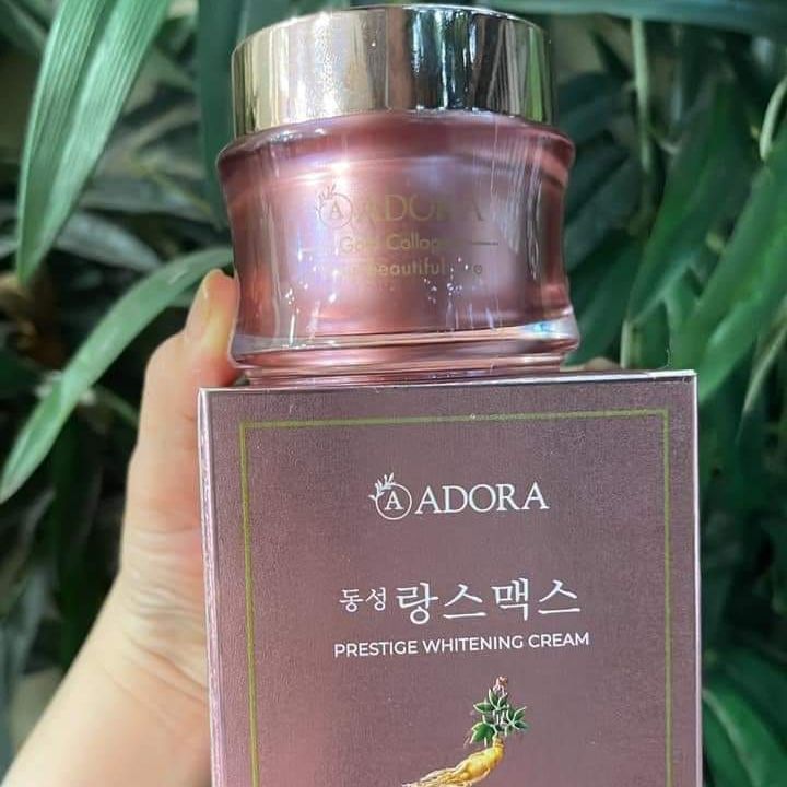 Kem adora - gold collagen & prestige whitening cream hàn quốc