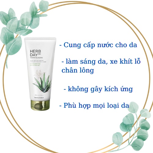 [Best Seller] Sữa rửa mặt Herb Day 365 Cleansing Foam Dạng Tuýp 170ml