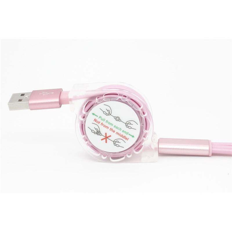 Cáp Sạc 3 Đầu Dây Rút Đa Năng ( Cáp 3 in 1 Micro, Lightning, Type- C )