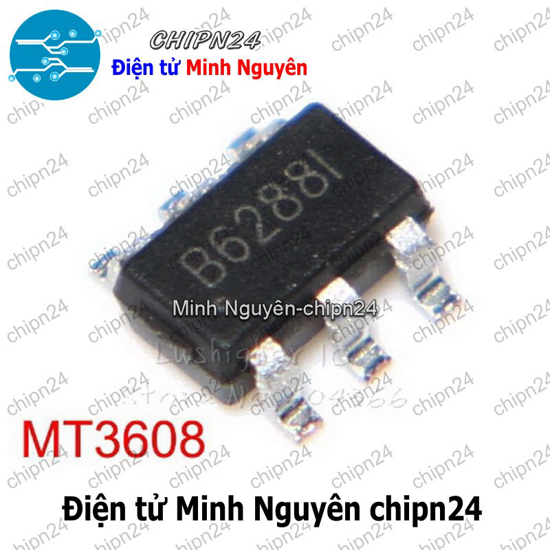 [2 con] (SOP) IC Dán MT3608 SOT23-6 Hàng Tốt (SMD) (B628 5V 1.2A) - HH004833