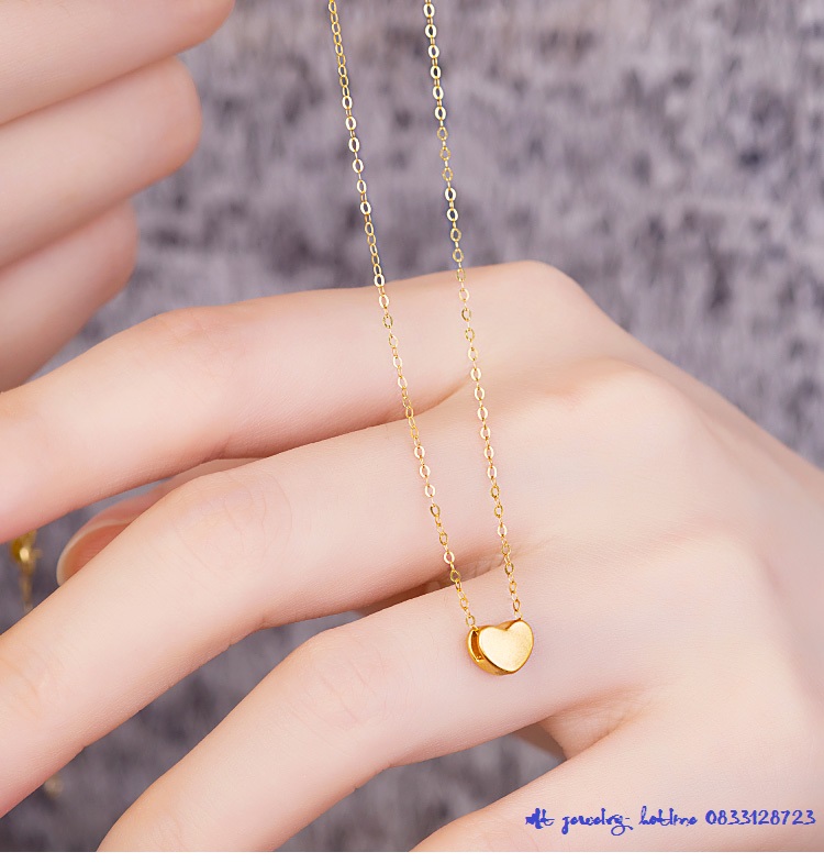 Charm mặt dây trái tim mini