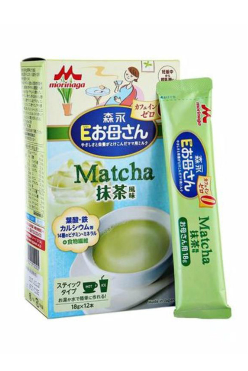 Sữa Bầu Morinaga Hộp 12 gói x 18g - Vị Matcha