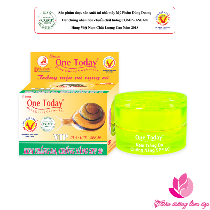 Kem trắng da chống nắng cao cấp ONE TODAY 15g