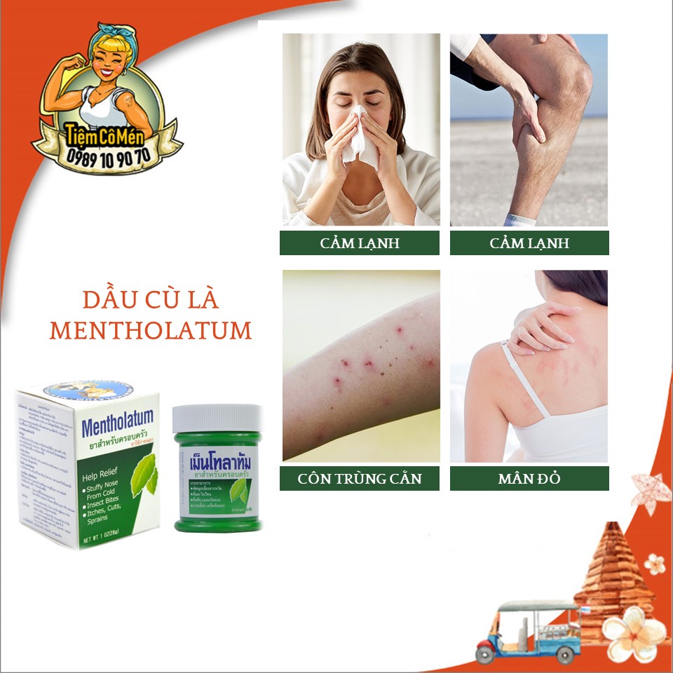 [HCM]Dầu cù là Mentholatum - Hộp 85G - Nội địa Thái Lan