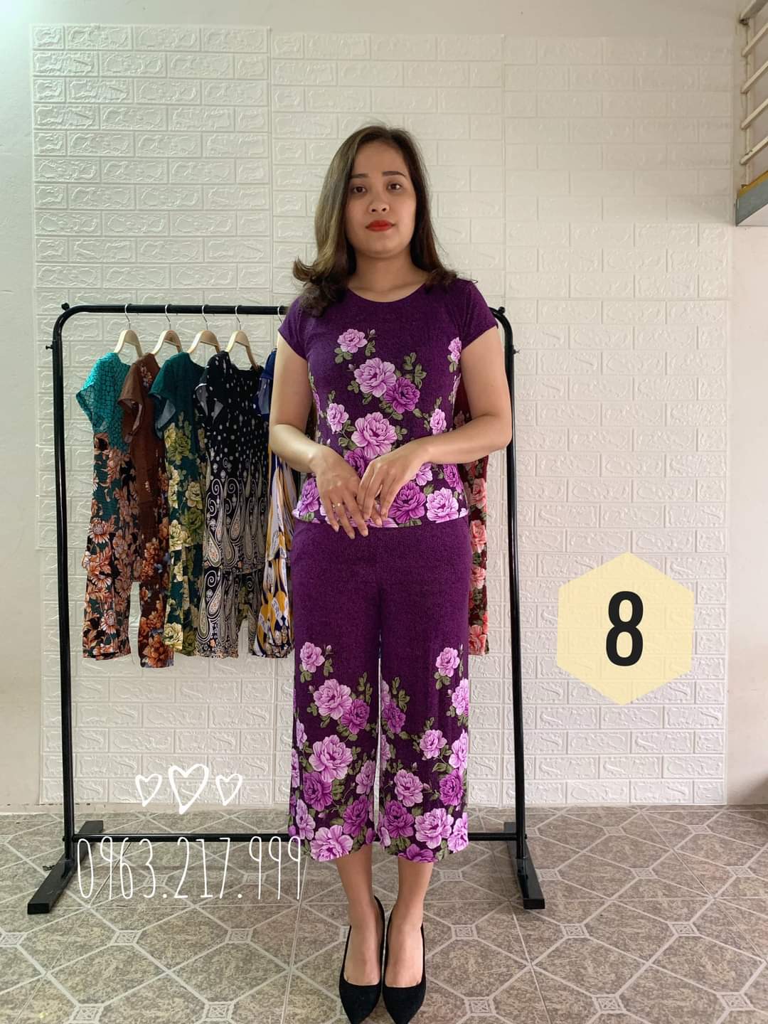 Bộ mặc nhà trung niên nữ