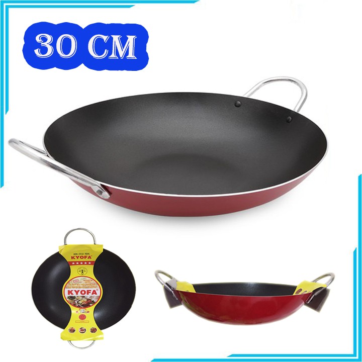 [HCM]CHẢO CHỐNG DÍNH 2 QUAI SÂU LÒNG 30 CM