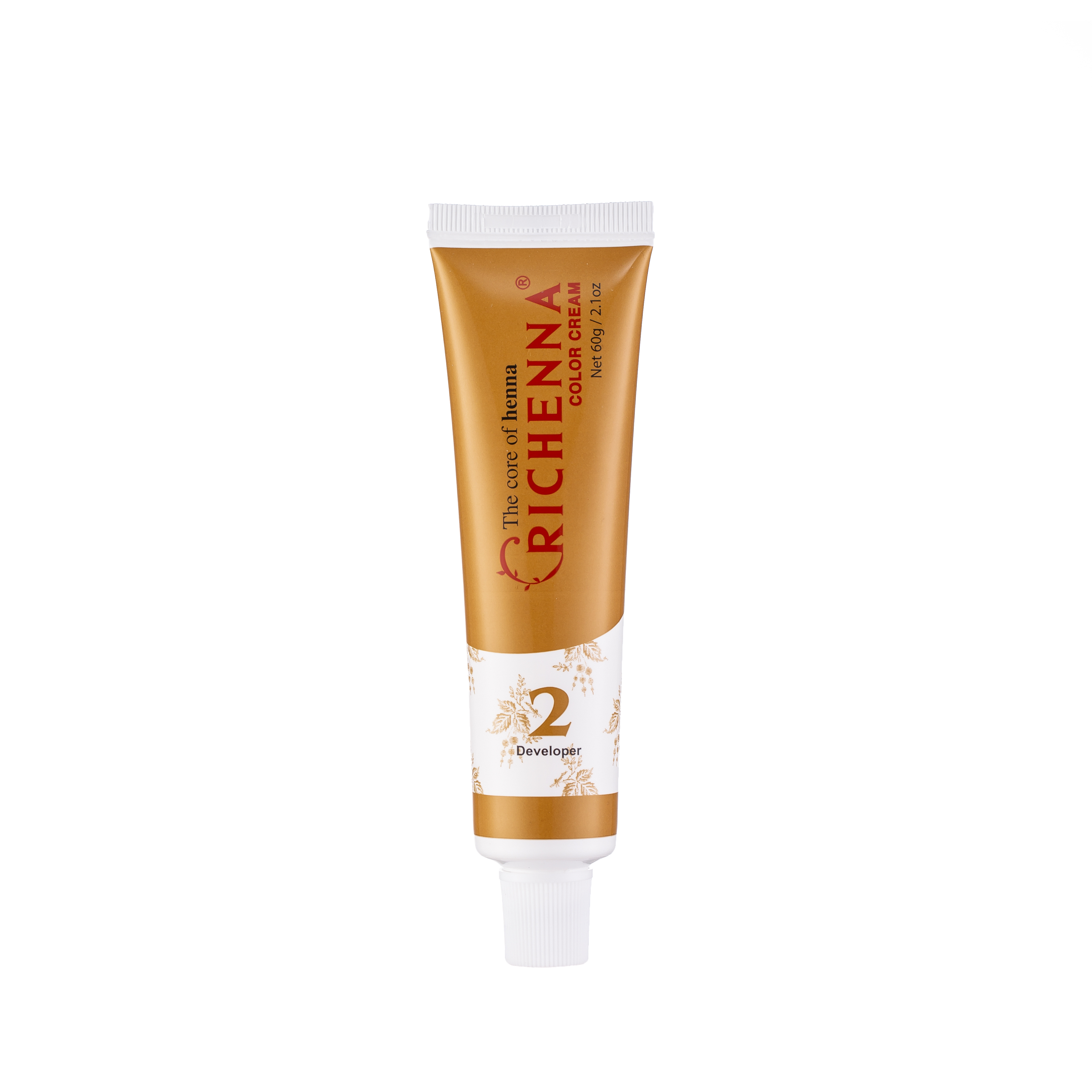 Thuốc nhuộm tóc phủ bạc thảo dược Richenna Hi-Speedy Color Cream Hàn Quốc màu nâu hạt dẻ sáng 60G