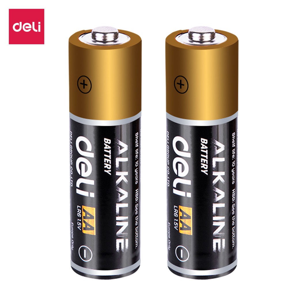 [HCM]Pin kiềm Akaline AA Deli - vỉ 2 viên/ 4 viên - 18500/18501loại AAA vỉ 2 viên 18505