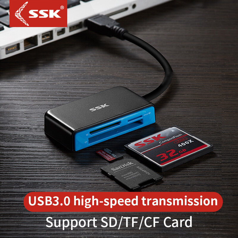 Đầu Đọc Thẻ Nhớ Tốc Độ Cao USB 3.0 CF TF SD Cho SDHC Sdhxs Micro SD Micro SDHC Micro SDHC Micro Sdxc SDXS T-Flash CF