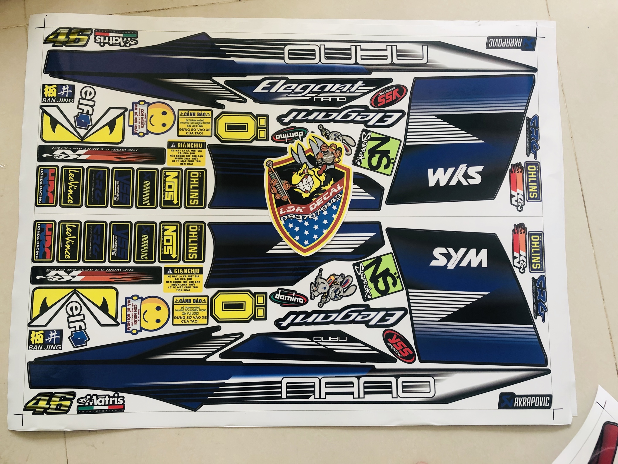 Tem RỜI ELEGANT 50 SPARK NANO 2016