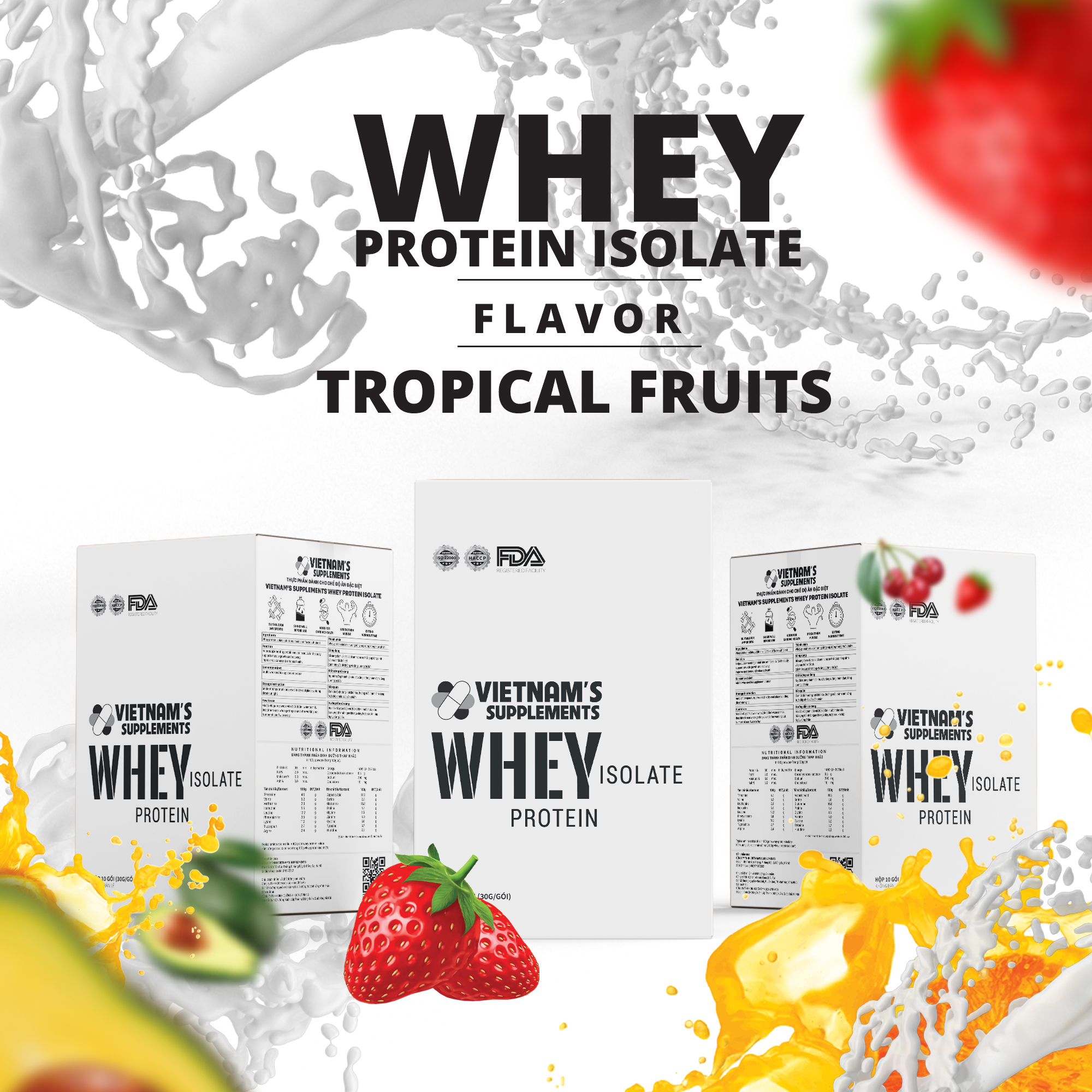 Whey Protein Isolate gói dùng 1 lần tiện dụng