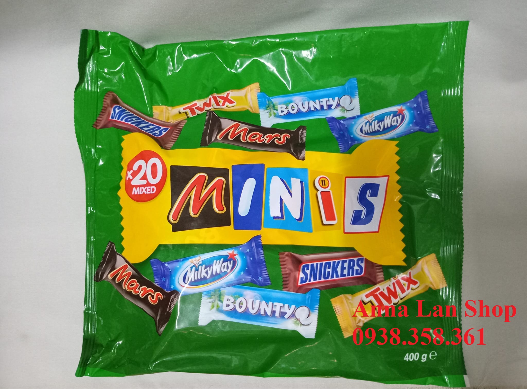 [HCM]Socola bọc dừa Bounty, Snickers Miniatures Đức