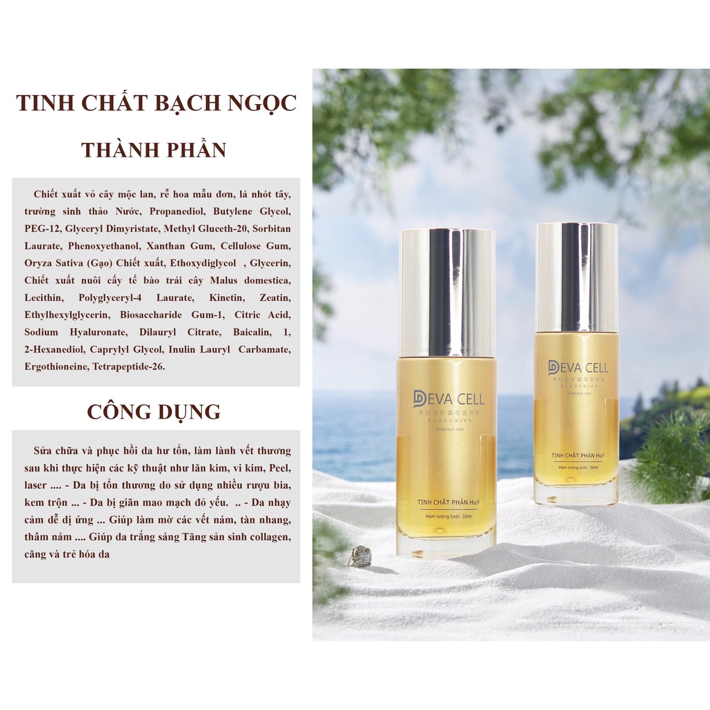 Tinh chất bạch ngọc Devacell  - Tinh chất bộ phân hủy nám Deva Cell