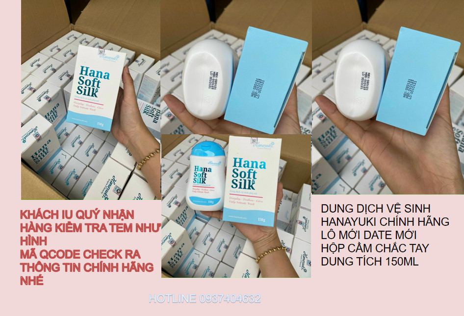 Dung Dịch Vệ Sinh Phụ Nữ Hana Soft Silk Hanayuki 150ml