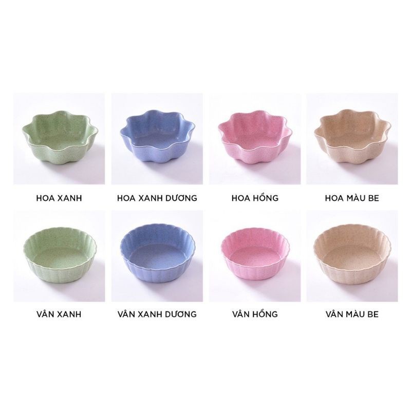 Combo 3 bát lúa mạch cho bé ăn dặm kiểu nhật hoặc đựng gia vị