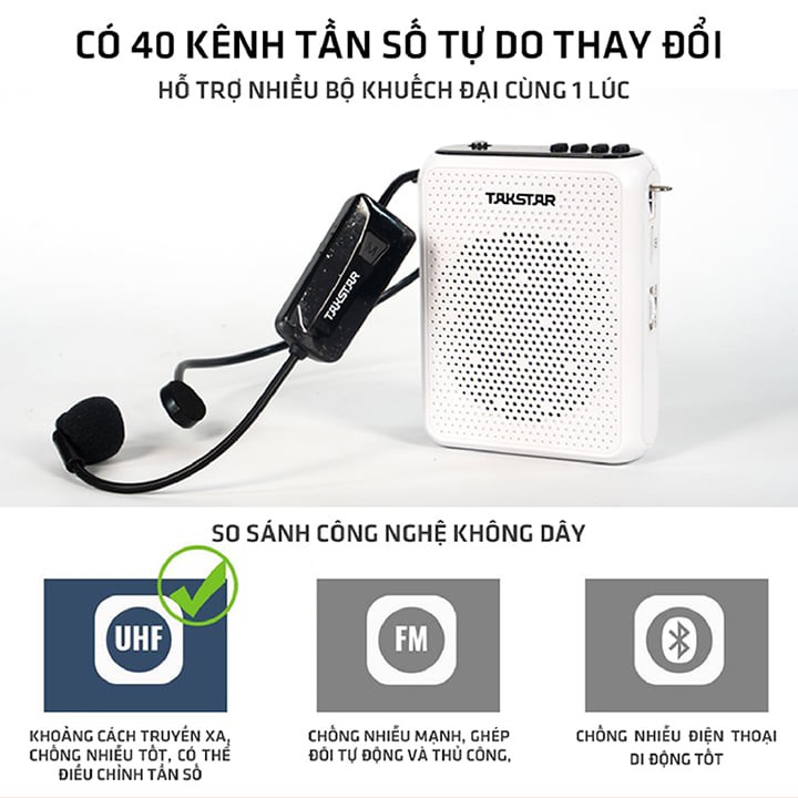 Máy trợ giảng không dây TAKSTAR E300W