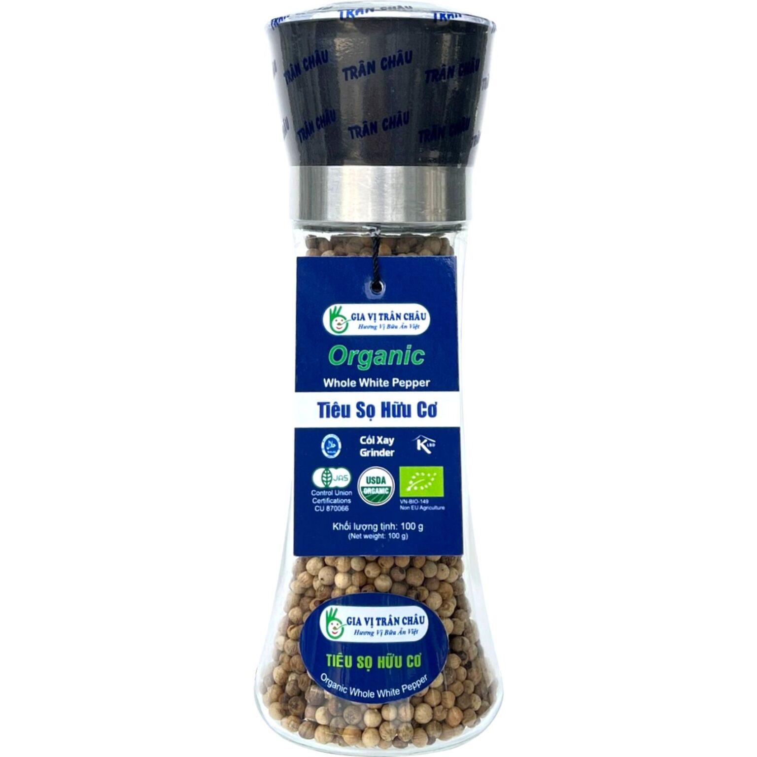 Tiêu sọ hữu cơ Cối xay 100 g Trân Châu