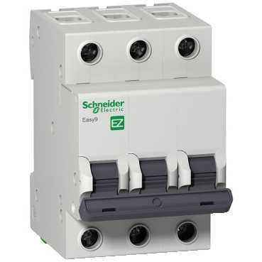 Schneider Electric Aptomat 3 Pha 16A 20A 25A 32A 40A 50A 63A, , Át tép , Cầu dao tự động, MCB , CB tép Easy9 3P