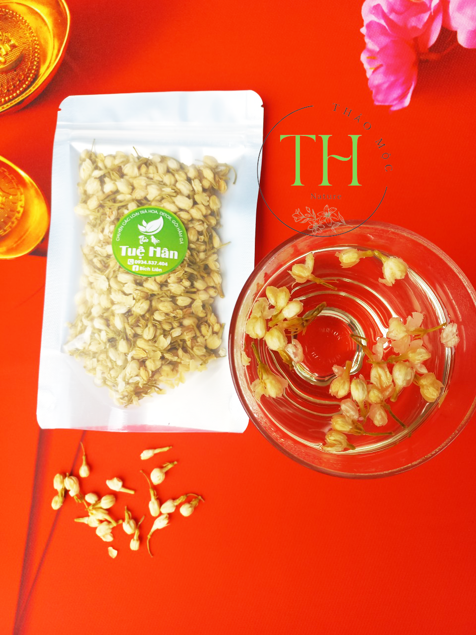 Trà Hoa Nhài hàng thượng hạng, loại 1, sấy khô 100g