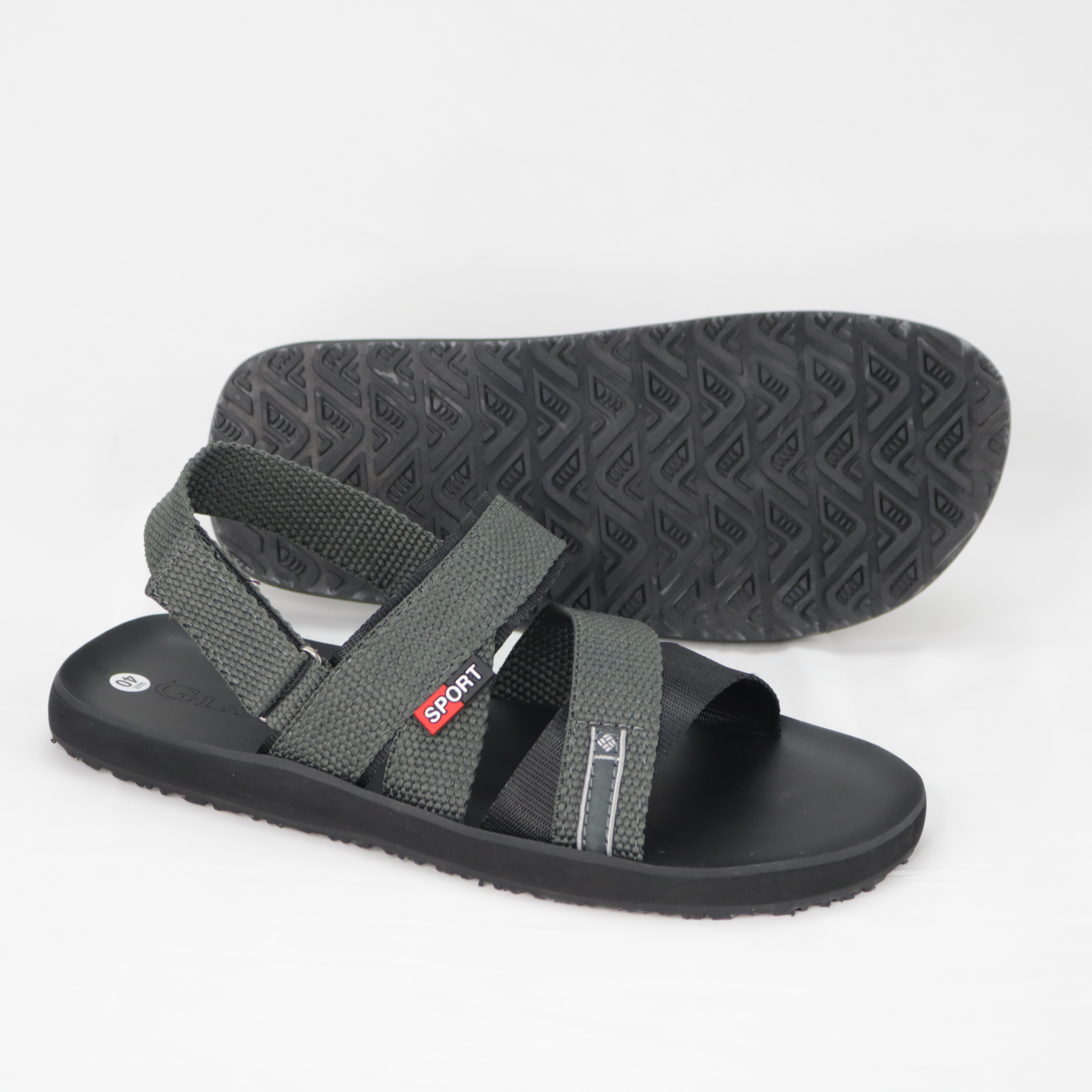 Giày sandal nam Gia Vy quai chéo (Giavy chính hãng SL546, giày quai hậu đế cao su)