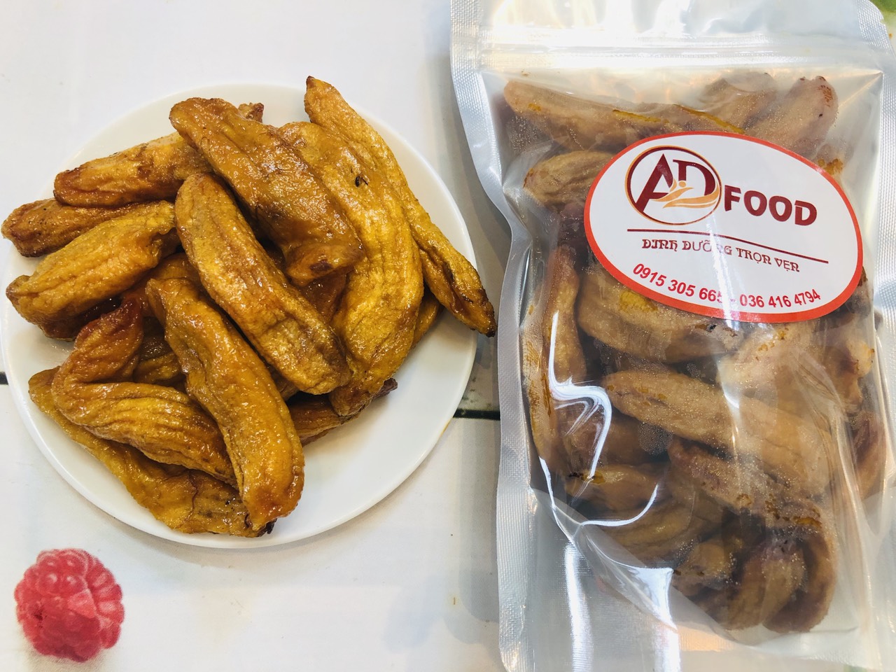 500g chuối sấy dẻo nguyên trái