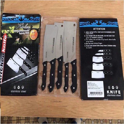 BỘ DAO KITCHEN KNIFE 5 MÓN MADE IN THÁI LAN SIÊU BÉN
