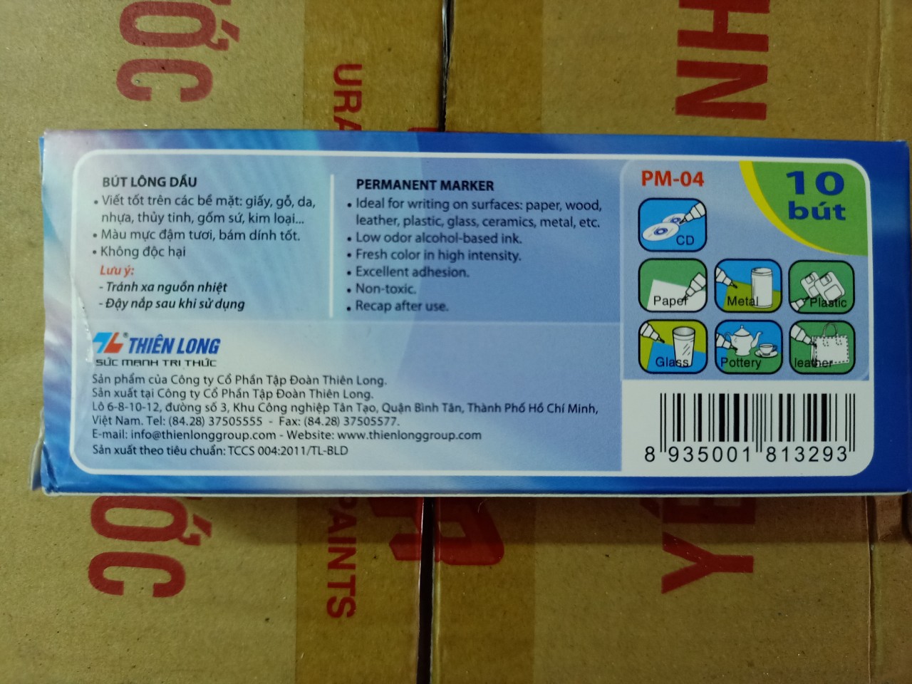 BÚT LÔNG DẦU THIÊN LONG PM-04 (LOẠI ĐẦU BÚT NHỎ)