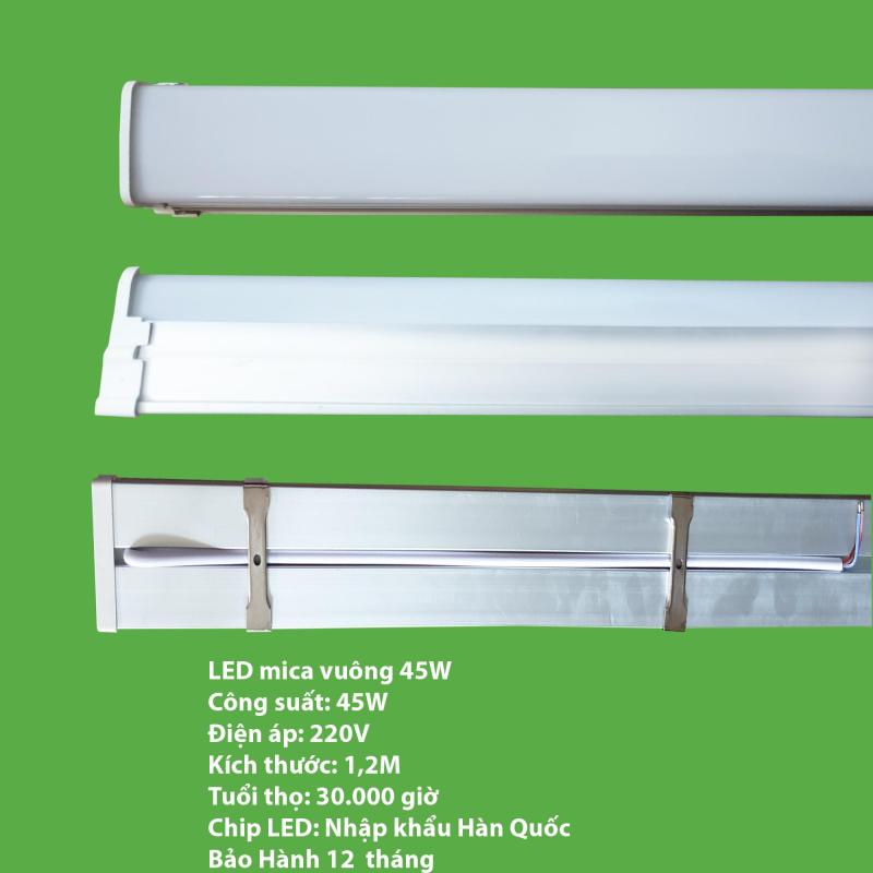 Bộ 10 đèn LED máng đôi mica 45w -1.2 mét
