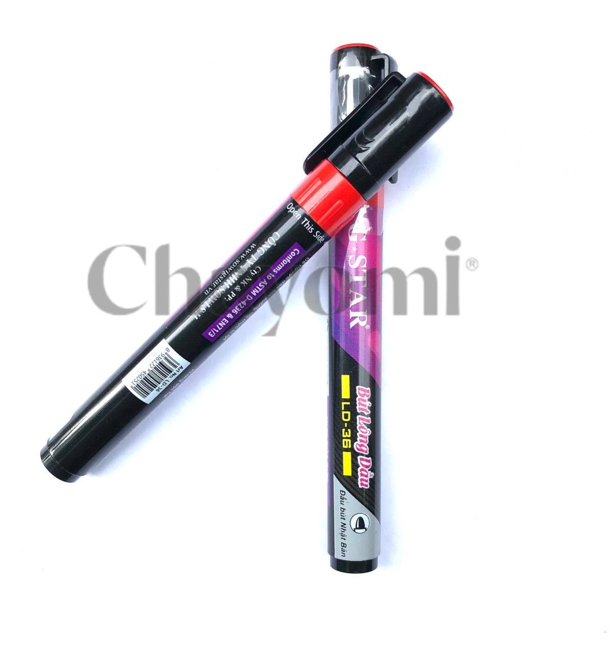 Hộp 10 Cây Viết Lông Dầu G-Star Ld-36 ( Màu Xanh, Đỏ, Đen )