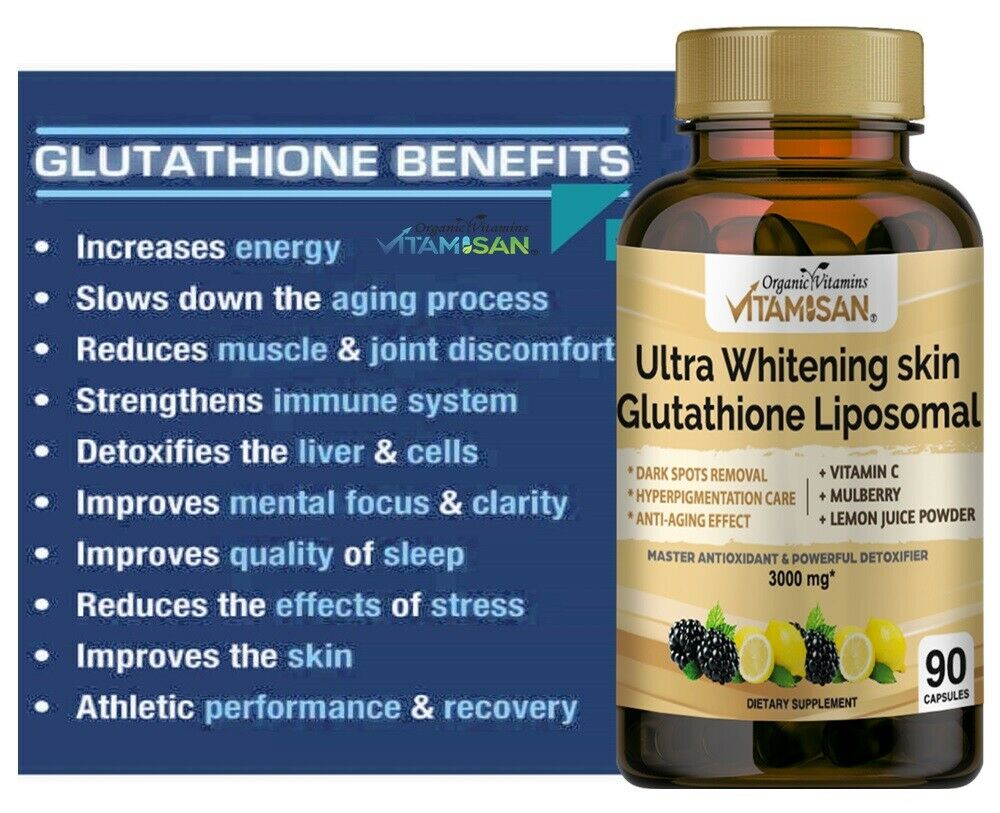 vitamisan ultra whitening skin glutathione liposomal Glutathione Injections vs. Infusions main image 1