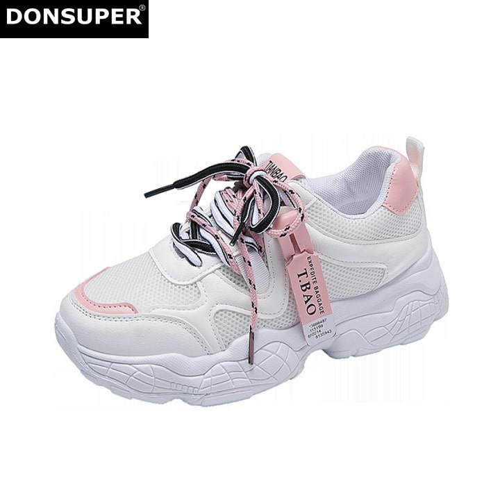 Giày Sneakers Nữ Đế Cao Dế Phối Đồ Thời Trang(TẶNG 1 LỌ TẨY TRẮNG GIÀY)