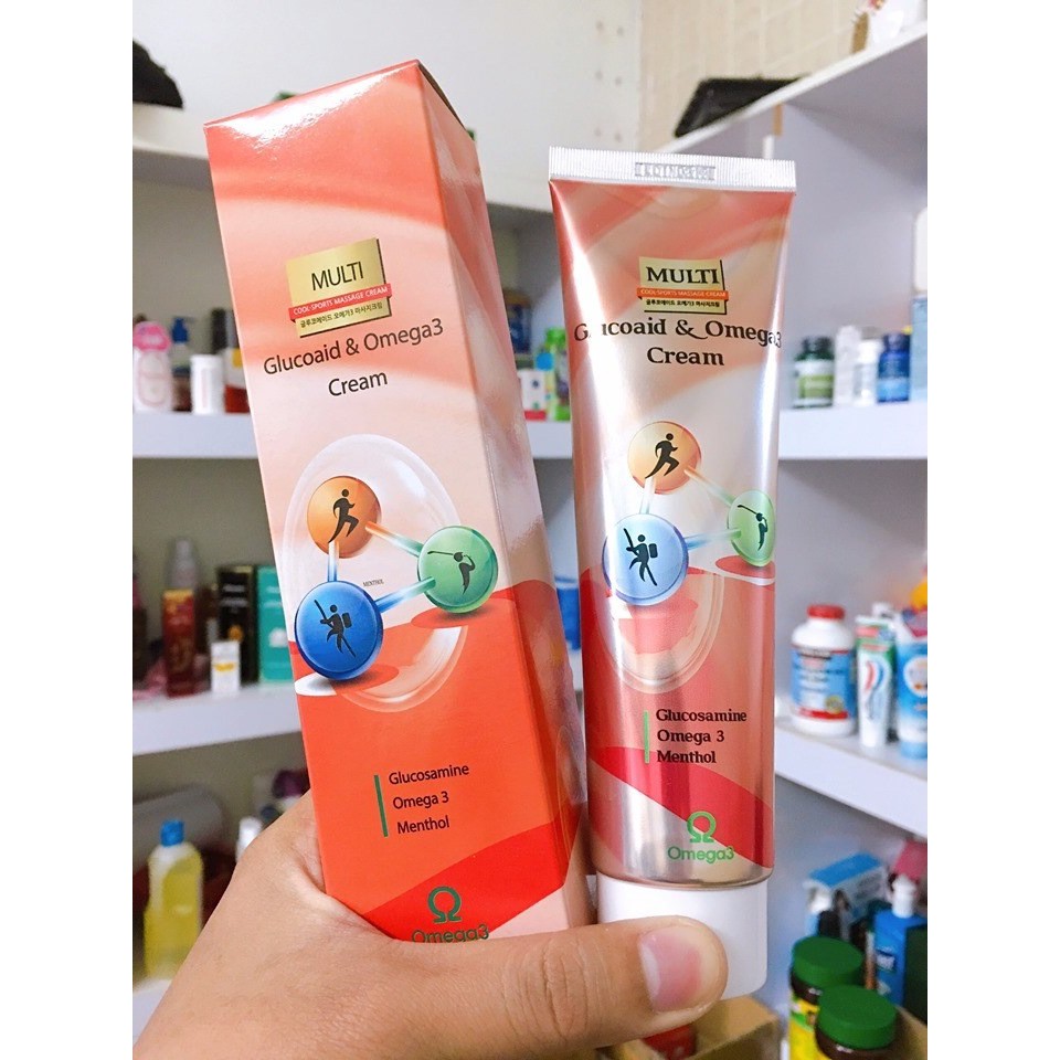[HCM]Dầu lạnh xoa bóp khớp Glucoaid & Omega3 Hàn Quốc
